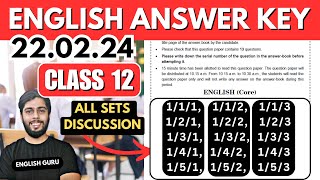 Class 12 English Paper Solutions Live All Sets CBSE Board [upl. by Scott]