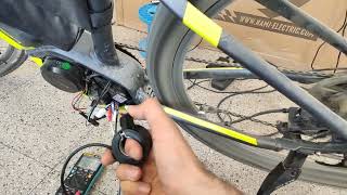 BAFANG Mid Drive Motor Running with universal throttle Hack [upl. by Owiat468]