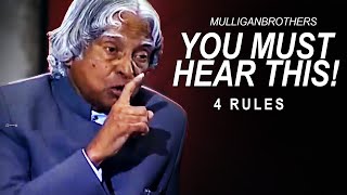 The Most Inspiring Speech 4 True Rules To Success  A P J Abdul Kalam [upl. by Chick703]