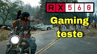 AMD RX 560 4gb Gaming teste [upl. by Fendig]