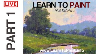 Acrylic Painting Beginners  Part 1 Live Stream [upl. by Iur]