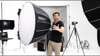 Nanlite Parabolic 120 Softbox Review Daniel Sommer Photography Dale Studio [upl. by Kegan]