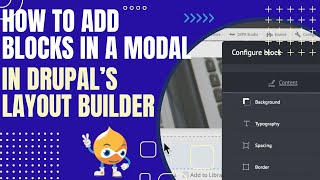 How To Add Blocks in a Modal in Drupals Layout Builder [upl. by Margarete]