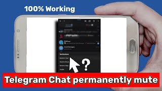 How to mute chat in telegram  telegram notification kaise band kare [upl. by Iharas]