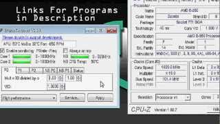 Overclocking AMD e350 Glitch 16ghz to 325ghz APU [upl. by Winebaum727]