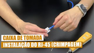 Como Instalar o RJ45 para Caixa de Tomada [upl. by Alitha]