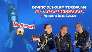 DIVING DI KOLAM TERDALAM SEASIA TENGGARA  TRIBUANA DIVE CENTER  KEDALAMAN 16 METER [upl. by Sucitivel]