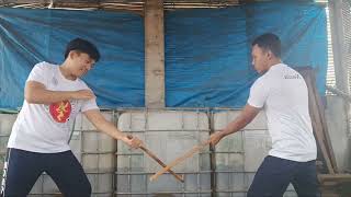 ARNIS  12 Basic Strikes and Blocks Veejay Faelnar Christian Ramiro [upl. by Aerdua541]