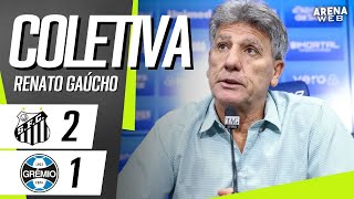 COLETIVA RENATO GAÚCHO  AO VIVO  Santos 2 x 1 Grêmio  Brasileirão 2023 [upl. by Norvol141]