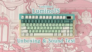 Luminkey Lumino75 Mint Breeze Mechanical Keyboard  Love the matcha vibes [upl. by Aihsaei]