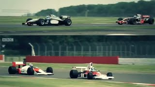 Coulthard and Hakkinen celebrate 50 years of McLaren by driving classic championship winning cars [upl. by Bates365]