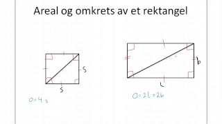 Areal og omkrets av et rektangel [upl. by Annawit]