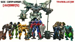 Transformers 4 AOE  Studio Series Size Comparison Full Autobot Cast [upl. by Rodablas483]