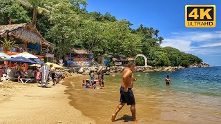 Puerto Vallarta MEXICO 🇲🇽  MISMALOYA BEACH  4K  Walking Tour [upl. by Ilke103]