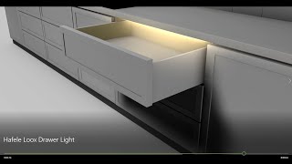 How To Install Häfele Loox Furniture Lighting For Drawer [upl. by Ahsiat]