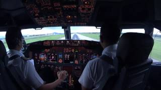 B737 Cockpit View Take off and landing [upl. by Eda]