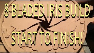 HOW TO  8 Bladed Mechanical Iris using a CNC Router Start to Finish [upl. by Ihsoyim262]