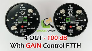 4 OUT 100 dB Output With Gain Control Active FTTH  Live Testing  Worth or NOT [upl. by Atinod]