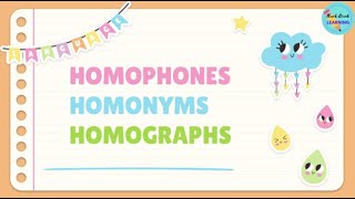 Explore Homophones Homonyms and Homographs [upl. by Etteloc]