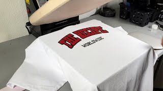 How To Design T Shirts In Cricut Design Space  How To Apply HTV using a heat press FULL GUIDE [upl. by Ahsenac690]