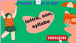 Apprendre à lire la lettre le son et la syllabe en français [upl. by Ellerad498]