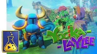 Yooka Laylee  Character Parade amp Shovel Knight Trailer [upl. by Annawek889]