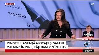 Alocații și salarii mai mari în 2025 Câți bani vor primi românii în plus [upl. by Hollister]