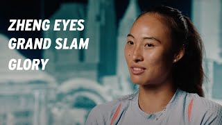 Zheng Qinwen  The Golden Girl Eyes Grand Slam Glory  2024 US Open [upl. by Balch633]