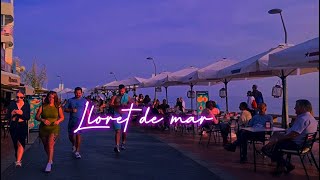 Lloret de mar beach walk Spain [upl. by Devine]