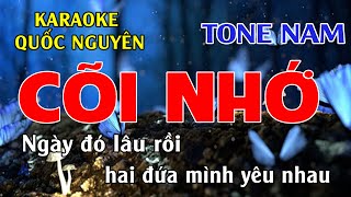 Karaoke Cõi Nhớ Tone Nam Quốc Nguyên [upl. by Llenhoj495]