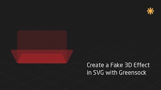 Create a 3D Effect in SVG with Greensock [upl. by Ollehcram688]