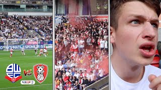 AWAY FANS SING quotTHOGDEN WHATS THE SCOREquot at Bolton vs Rotherham [upl. by Euqinwahs]