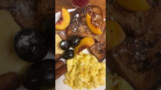 Big Brunch  French Toast Fruit Cheese Grits and Eggs 🍑 [upl. by Cammie]