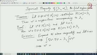 Lec 20 First eigenvalue of the Laplace operator and a brief discussion of a Galerkin method [upl. by Arratal478]