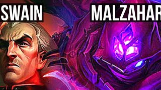 SWAIN VS MALZAHAR  14211 KDA MID GAMEPLAY [upl. by Nevlin891]