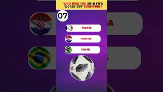 Who Won the 2018 FIFA World Cup worldcupquiz [upl. by Denzil]