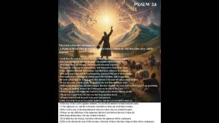 PSALM 34 The Lord a Provider and Deliverer [upl. by Airednaxela]