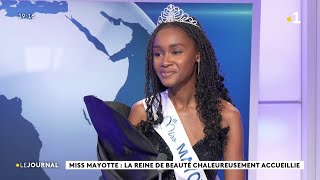 Miss Mayotte  la reine de beauté chaleureusement accueillie [upl. by Asoramla283]