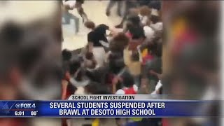 Several students suspended after all out brawl breaks out at DeSoto High School [upl. by Addie428]