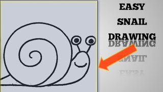 How To Draw Snail Easy Way To Draw Snail [upl. by Wagshul]