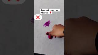 Correct way to flowers 🌹rangoli shortsfeed shots trending viral art [upl. by Uphemia]