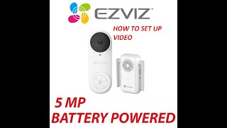 HOW TO SETUP EZIVIZ DB2 PRO VIDEO DOORBELL CONFIG FEATURES INSTALLATION TUTORIAL  Doris CCTV 2022 [upl. by Enelehs957]