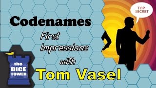 Codenames First Impressions  with Tom Vasel [upl. by Durant]