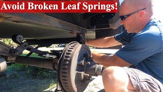 Replacing Leaf Springs On A 5th Wheel  RV Suspension Repair [upl. by Dublin]