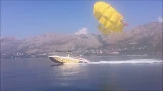 Parasailing 28 Opening Parachute Parasailing boat Mercan Yachting [upl. by Enytnoel64]