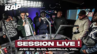 SESSION FREESTYLE avec RK Elso Udeyfa Mortalla Viki amp Malsain  PlanèteRap [upl. by Arual]