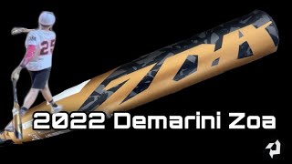 Hitting with 2022 Demarini Zoa  USSSA bat review [upl. by Aleicarg]