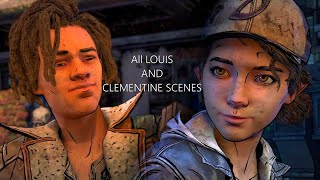 The Walking Dead The Final Season  All Louis and Clementine Scenes [upl. by Yacov486]