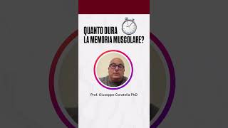 QUANTO DURA la MEMORIA MUSCOLARE Prof Giuseppe Coratella PhD short memoriamuscolare [upl. by Aihsat488]