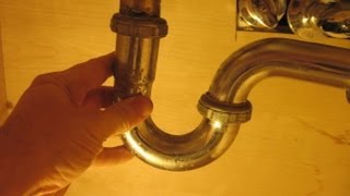 How to Clean Out a Sink PTrap and Replace Compression Washers [upl. by Koloski]